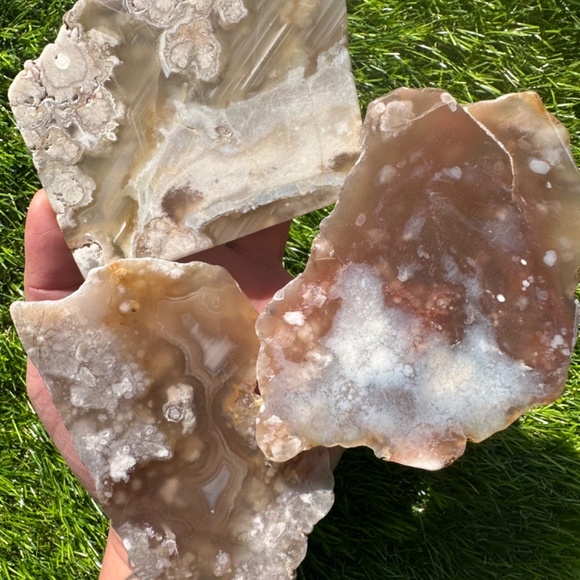 Flower Agate Crystal Slab - Picture 3 of 4